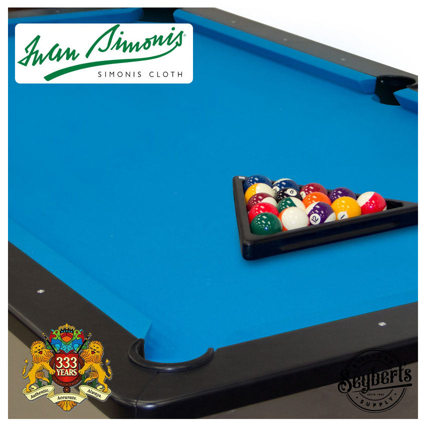 Simonis 860 HR Cloth - Simonis Tournament Blue Pool Table Felt