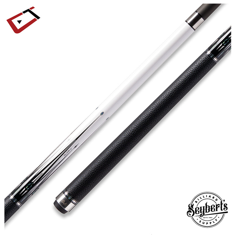 Cuetec Cynergy SVB Gen II White Play Cue with Leather Wrap