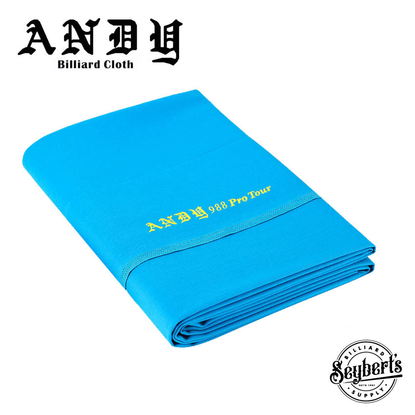 Tournament Blue 988 Andy Cloth - Seybert's Billiards Supply