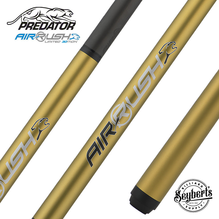 Predator AIR Rush Jump Cue 30th Anniversary Gold - No Wrap