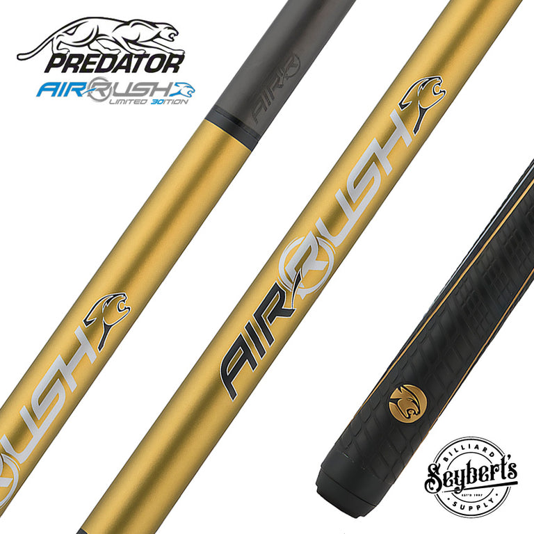 Predator AIR Rush Jump Cue 30th Anniversary Gold - Sport Wrap