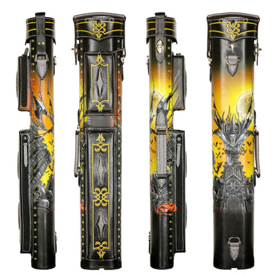 Volturi Custom Batman Yellow 4x8 Hard Pool Cue Case - VCBATMAN4X8Y