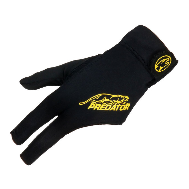 Predator Second Skin Closed Thumb Left Hand Pool Cue Glove - Black/Yellow