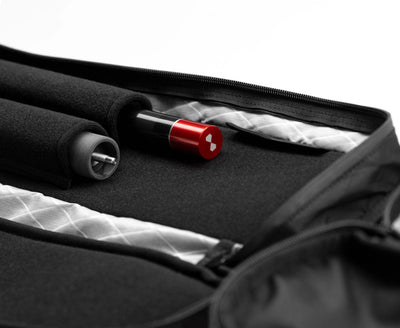 Becue Arax 4x8 Soft Butterfly Cue Case - Black/Green