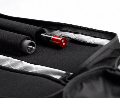 Becue Arax 4x8 Soft Butterfly Cue Case - Black/Blue