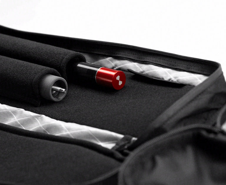 Becue Arax 4x8 Soft Butterfly Cue Case - Black/Blue