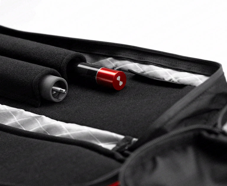 Becue Arax 4x8 Soft Butterfly Cue Case - Red