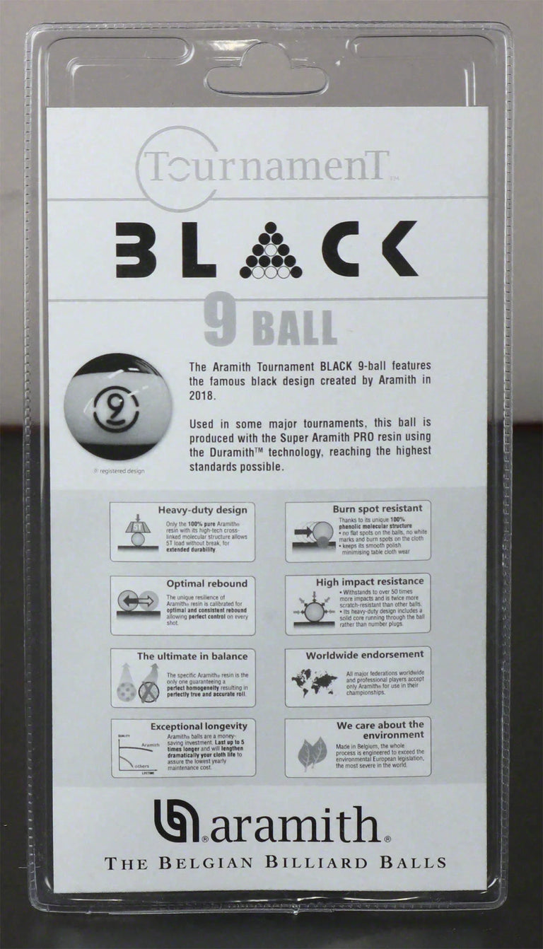 Aramith Tournament BLACK 9 Ball