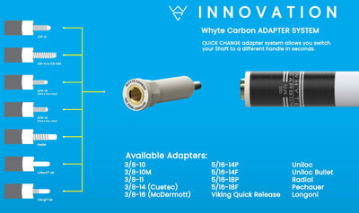 Whyte Carbon Pearl Essence Play Shaft-5/16 x 14 Thread