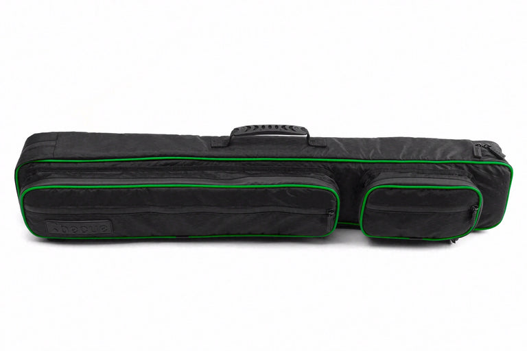 Becue Arax 4x8 Soft Butterfly Cue Case - Black/Green
