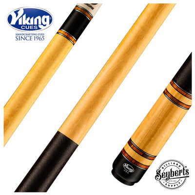 Viking B Series Ceylon Satinwood with Cocobolo, and Birdseye Maple Rings Play Cue - B3742