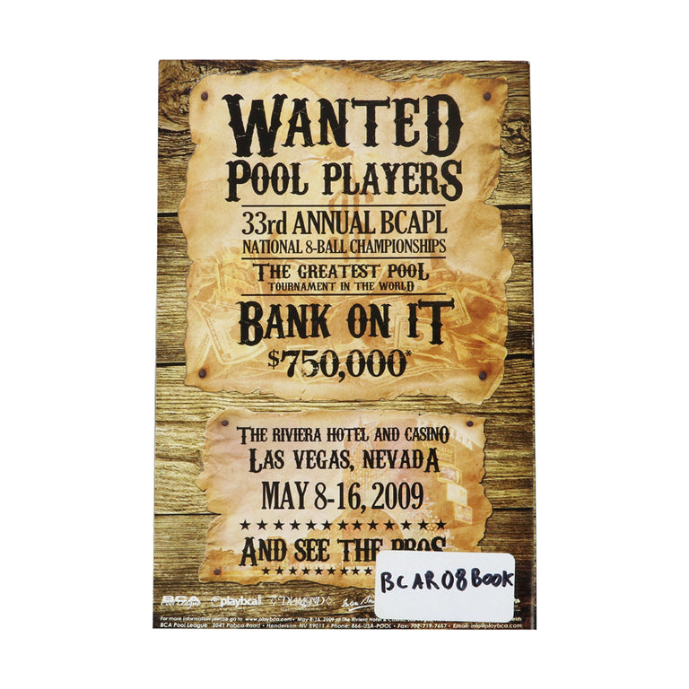 BCA 2008/2009 Rule Book - Brown Wanted Cover