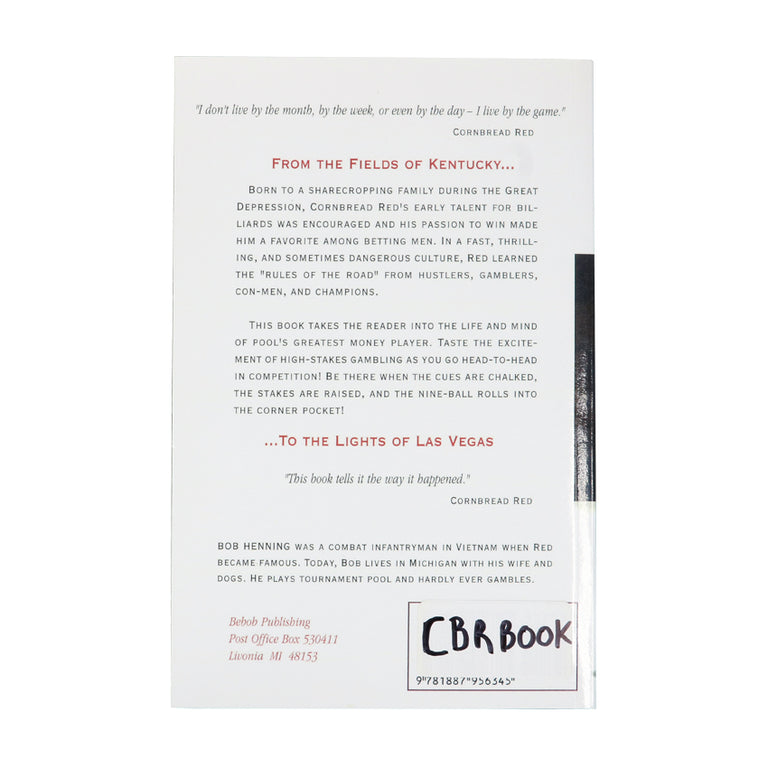 Cornbread Red - Pool's Greatest Money Player Book