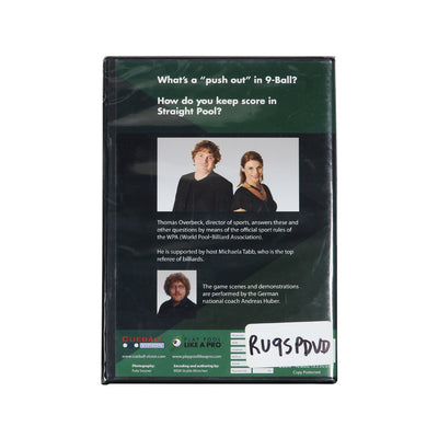 The Official Billiard Rules of 9 Ball and 14.1 Straight Pool DVD