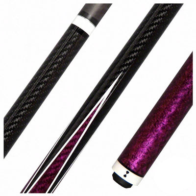 Becue V2 Carbon Fiber Rebel Purple Play Cue - BC237PURPLE