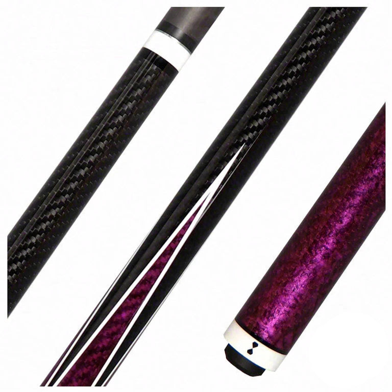 Becue V2 Carbon Fiber Rebel Purple Play Cue - BC237PURPLE