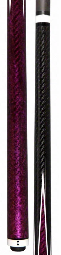 Becue V2 Carbon Fiber Rebel Purple Play Cue - BC237PURPLE