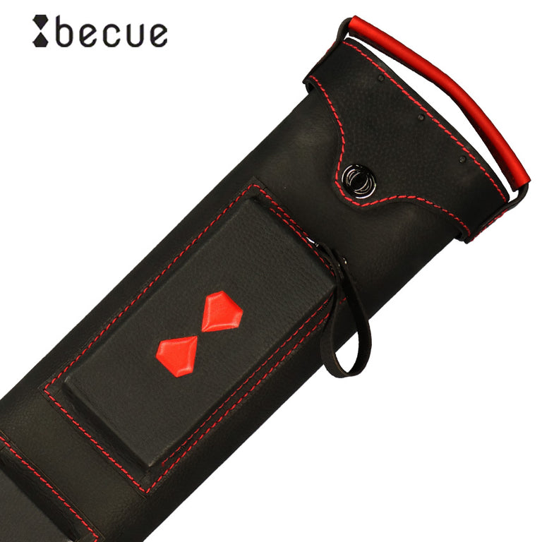 Becue 3x6 Hard Leather Case - Red