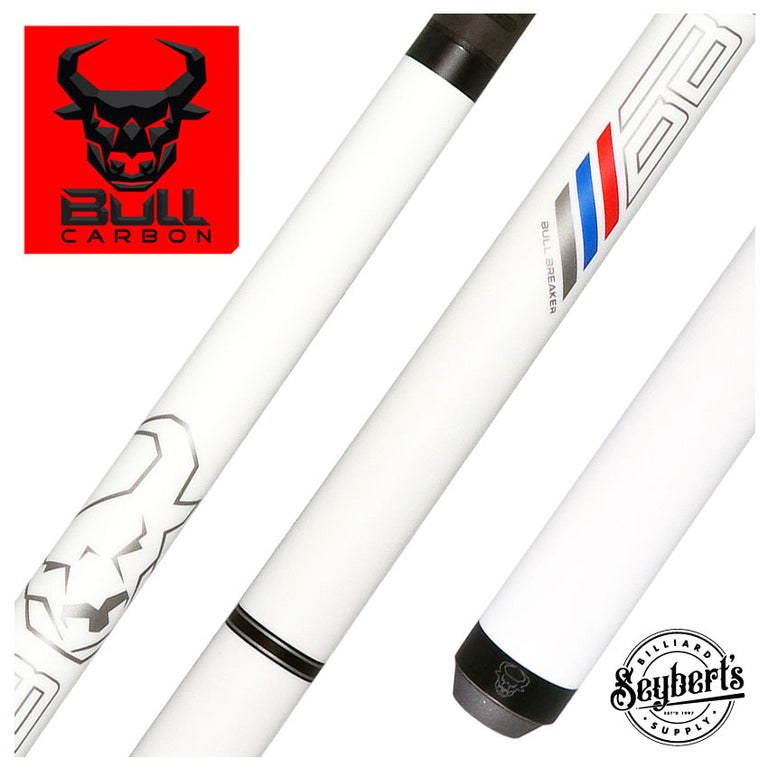 Bull Carbon Bull Breaker Pearl White No Wrap Break Cue