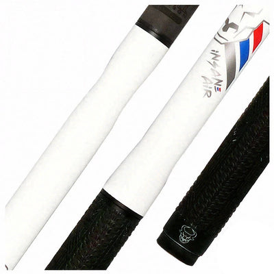 Bull Carbon Pearl White Insane Air Jump Cue with Multi-Zone Sport Grip Wrap