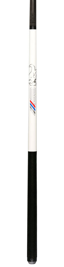 Bull Carbon Bull Breaker Pearl White Break Cue with Multi-Zone Sport Grip Wrap