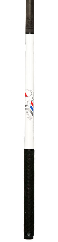 Bull Carbon Pearl White Insane Air Jump Cue with Multi-Zone Sport Grip Wrap