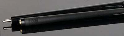 Bull Carbon Black with Galaxy Inlays Play Cue with Textured Leather Wrap