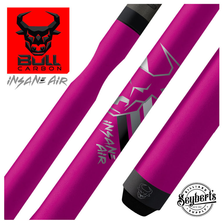Bull Carbon Pink Perfection Insane Air No Wrap Jump Cue