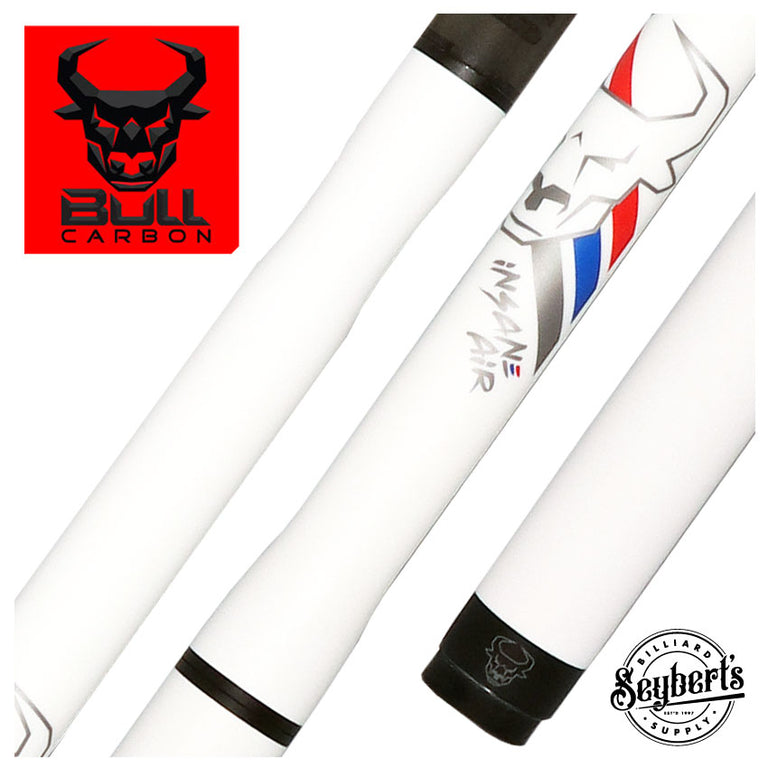 Bull Carbon Pearl White Insane Air No Wrap Jump Cue