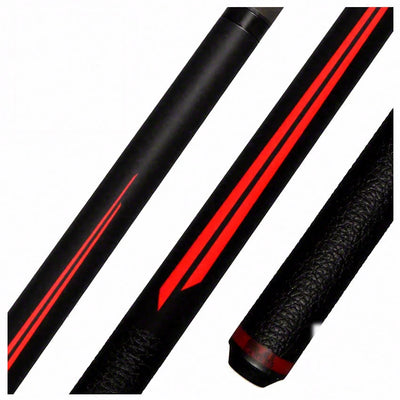Bull Carbon Red Split Point Pool Cue with Bull Carbon Shaft - BCSP1