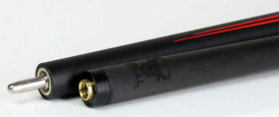 Bull Carbon Red Split Point Pool Cue with Bull Carbon Shaft - BCSP1