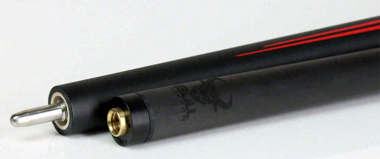 Bull Carbon Red Split Point Pool Cue with Bull Carbon Shaft - BCSP1