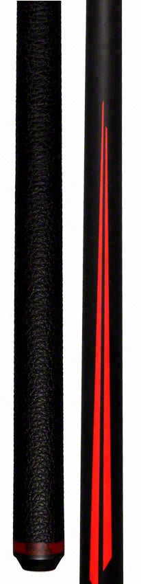 Bull Carbon Red Split Point Pool Cue with Bull Carbon Shaft - BCSP1