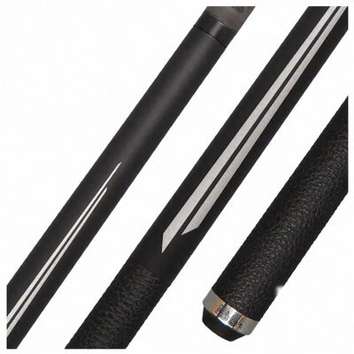 Bull Carbon Silver Split Point Pool Cue with Bull Carbon Shaft - BCSP2