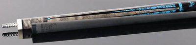 Bull Carbon By Jacoby Limited Edition Smoke Grey Blue Recon No Wrap Pool Cue with LD Carbon Fiber Shaft - BCUSA1N