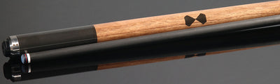 Becue WAS Laminated Wood Carbon Play Cue with 12.3mm Engage Shaft