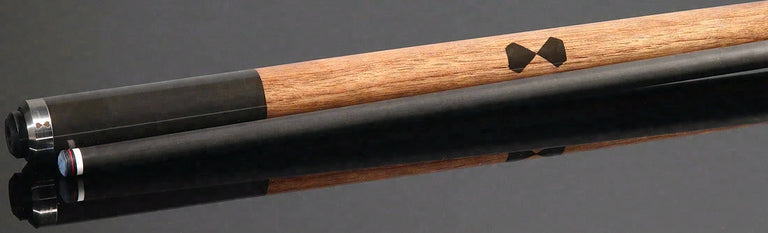 Becue WAS Laminated Wood Carbon Play Cue with 12.3mm Engage Shaft