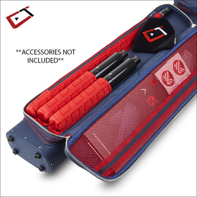 Cuetec Pro Line Navy 3x5 Hard Professional Pool Cue Case - 95-757N