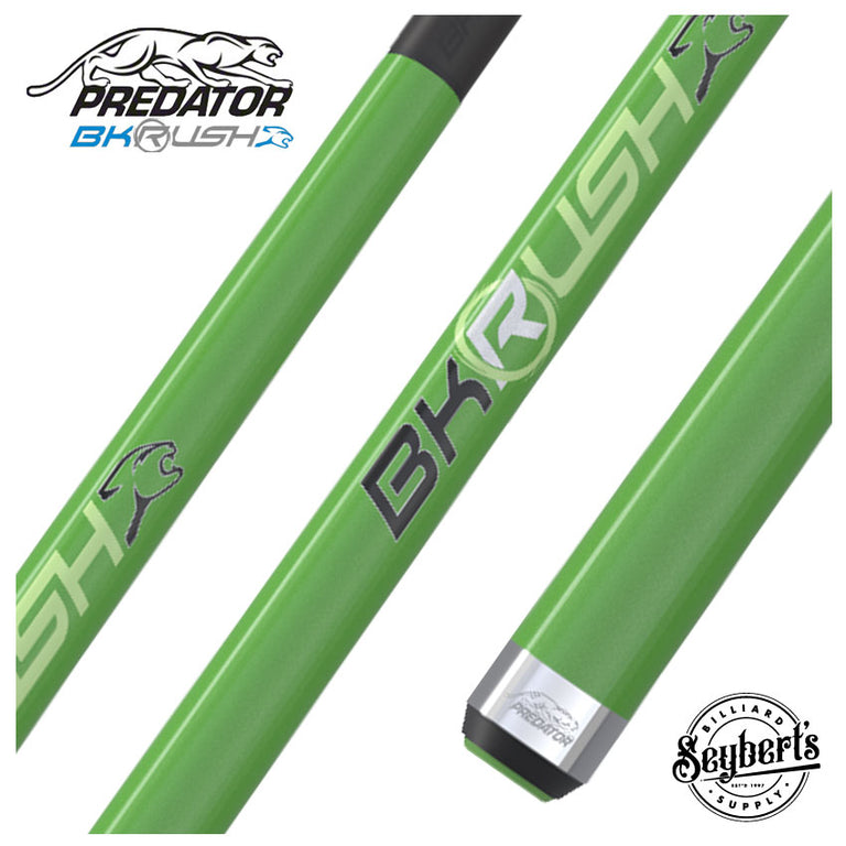 Predator BK Rush Neon Green  Break Cue - No Wrap