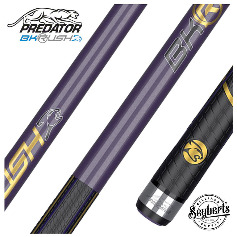 Predator BK Rush Royal Purple Break Cue - Sport Wrap