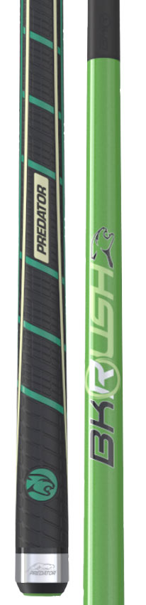 Predator BK Rush Neon Green Break Cue - Sport Wrap