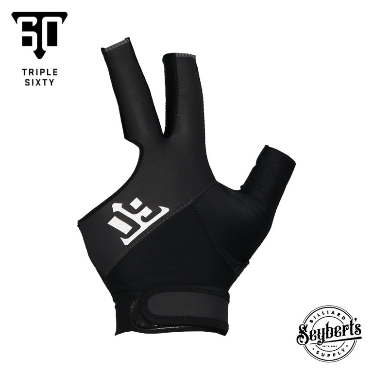 Triple 60 Black Pool Cue Glove