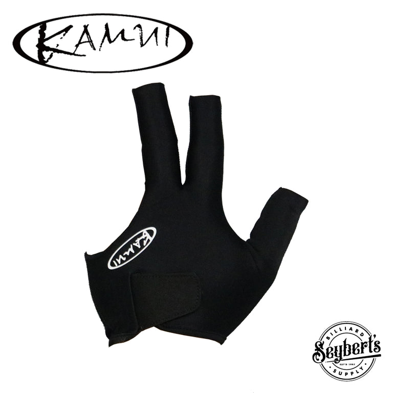 Kamui Quick Dry Black Billiard Glove - Left Hand