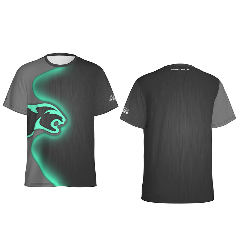 Predator Strike Blacklight Edition Swoosh Cat Logo 2.0 T-Shirt