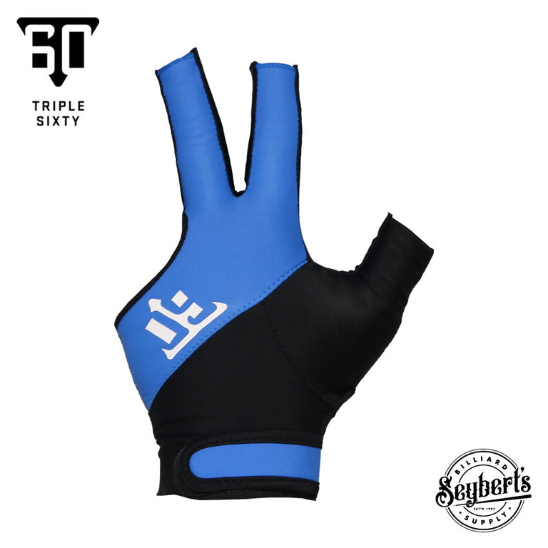 Triple 60 Blue Pool Cue Glove