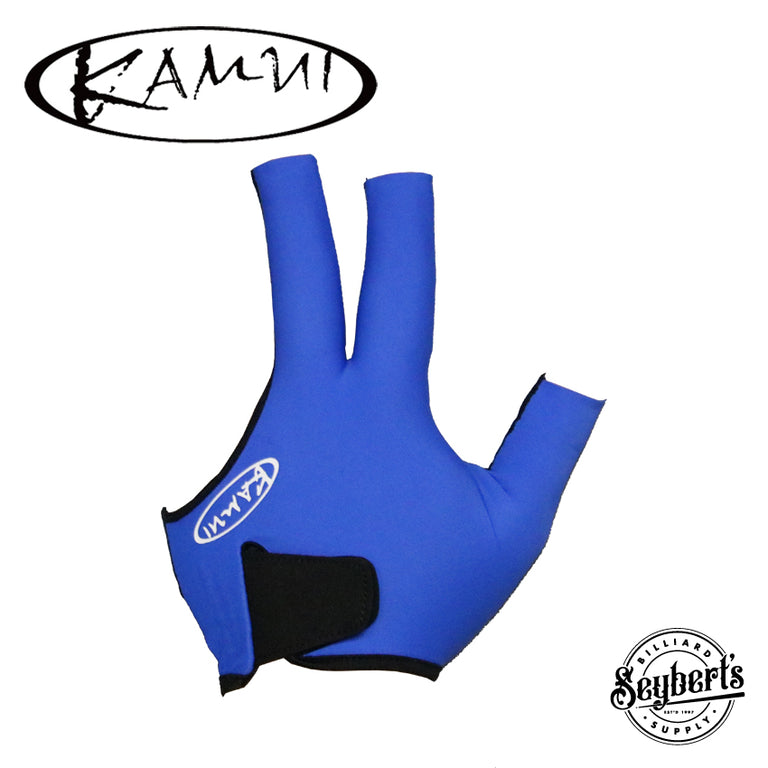 Kamui Quick Dry Blue Billiard Glove - Left Hand