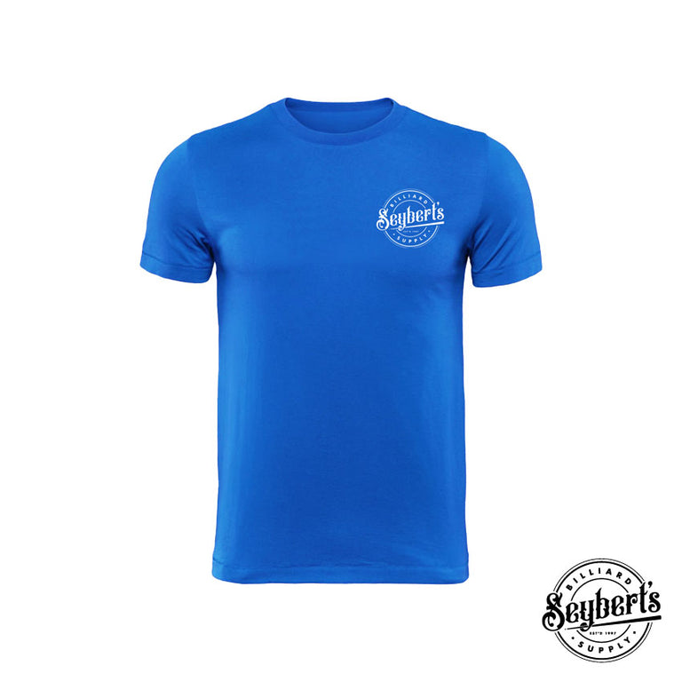 Seybert's Circle Logo Dry-Fit Royal Blue T-Shirt