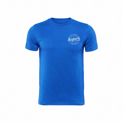 Seybert's Circle Logo Dry-Fit Royal Blue T-Shirt