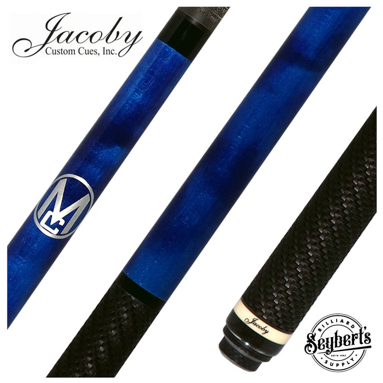 Jacoby Custom Blue Monster Crush Break Cue with Sport Grip