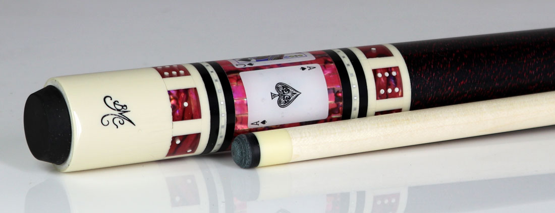 Meucci BMC Casino 9 White/Pink Pool Cue with Pro Shaft - BMC9PRO